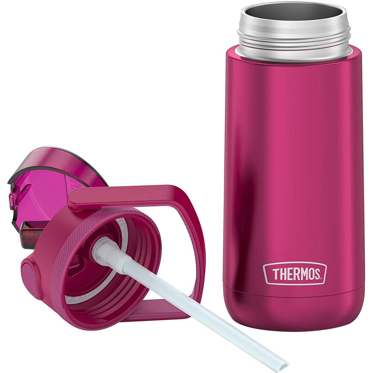 Alt View 4. Thermos - Thermos Kids 14 oz. Funtainer Insulated Stainless Steel Water Bottle - Aubergine - Aubergine.