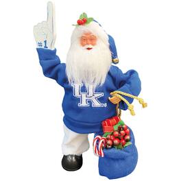 Santa's Workshop - Kentucky Wildcats 12" Animated Musical Santa - Blue