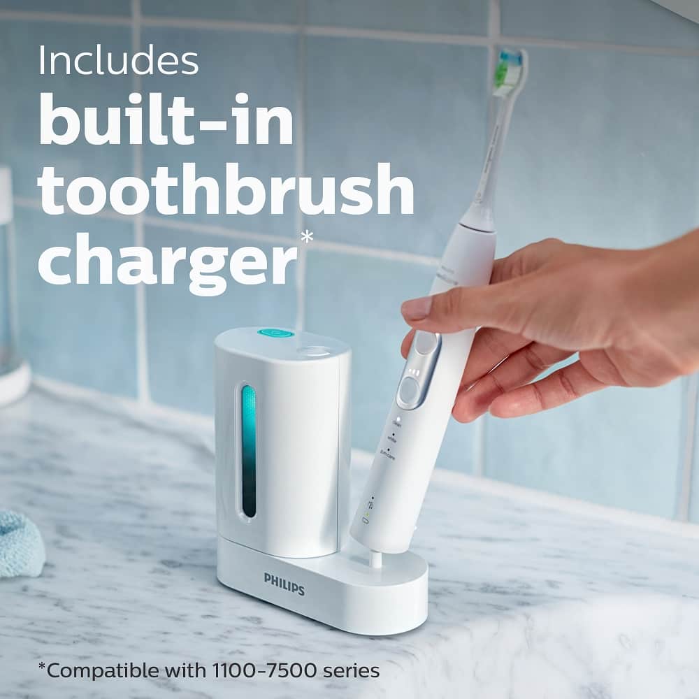 Includes built-in toothbrush charger - Eo of U PHILIPS *Compatible with 1100-7500 series