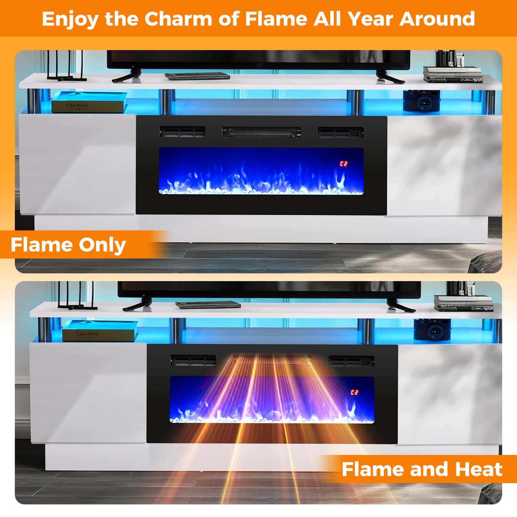 Enjoy the Charm of Flame All Year Around

Flame Only

Flame and Heat