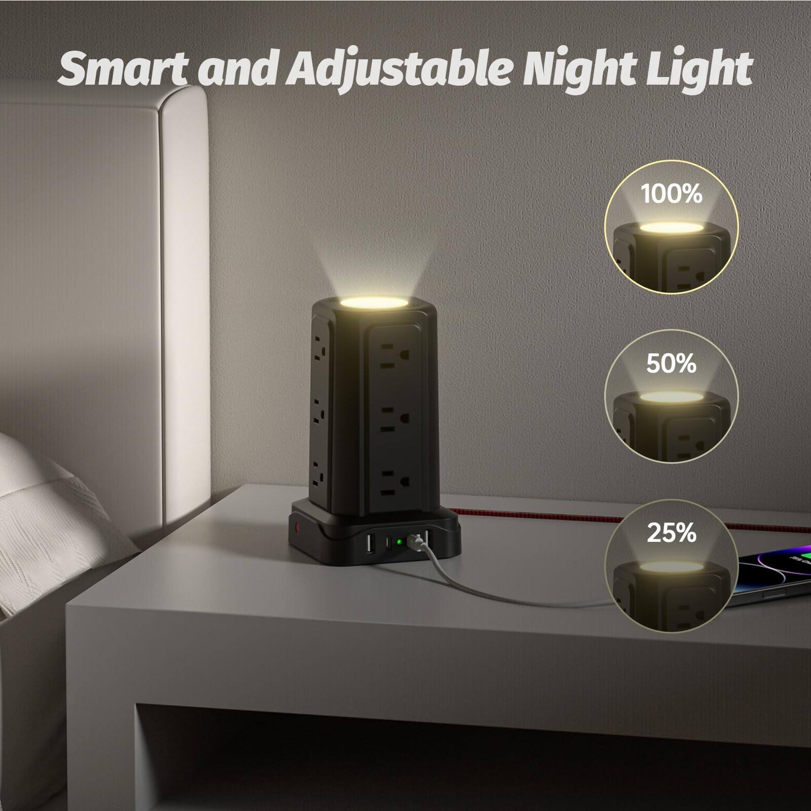 Smart and Adjustable Night Light

100%  
50%  
25%