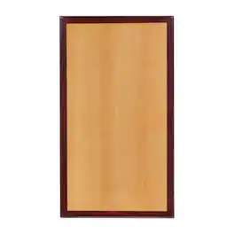 Emma + Oliver - 30" x 48" 2-Tone High-Gloss Resin Table Top with 2" Thick Drop-Lip - Cherry/Mahogany
