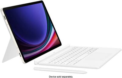 Samsung Galaxy Tab S9 / S9 FE / S10 FE Book Cover Keyboard White Samsung Galaxy Tab S9 / S9 FE / S10 FE Book Cover Keyboard White