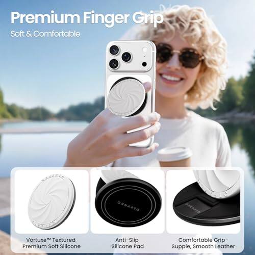 Premium Finger Grip Soft & Comfortable

ORNARTO DIEYNEO Vortuxe Textured Premium Soft Silicone Anti-Slip Silicone Pad Comfortable Grip - Supple, Smooth Leather