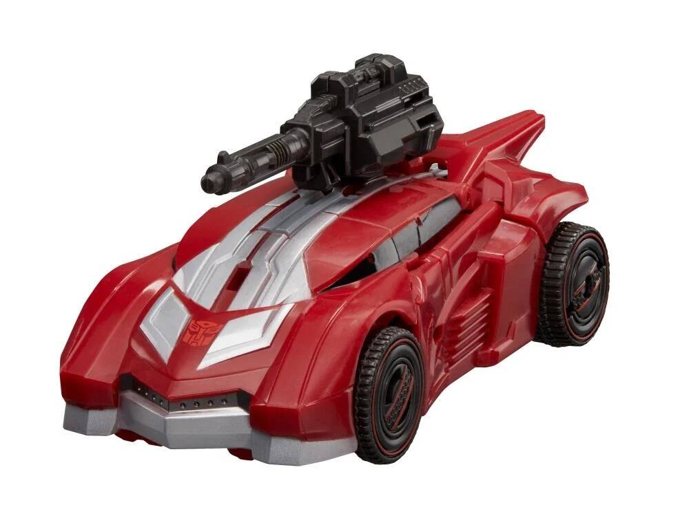 Alt View 4. Transformers - Deluxe Class 07 Sideswipe Gamer Edition | Transformers Generations War for Cybertron - Red.