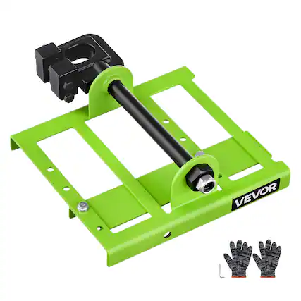 Front. VEVOR - Chainsaw Mill, Adjustable 2-6 in Width, Vertical Lumber Cutting Guide, Portable Timber Chainsaw Attachment - Green + Black.