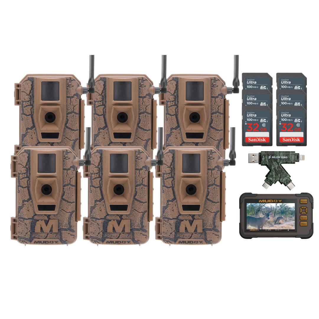 Muddy - Mitigator Cellular Camera  24Mp  On-Demand Photo Dual Network with Card Viewer 32GB Memory Card and Card Reader