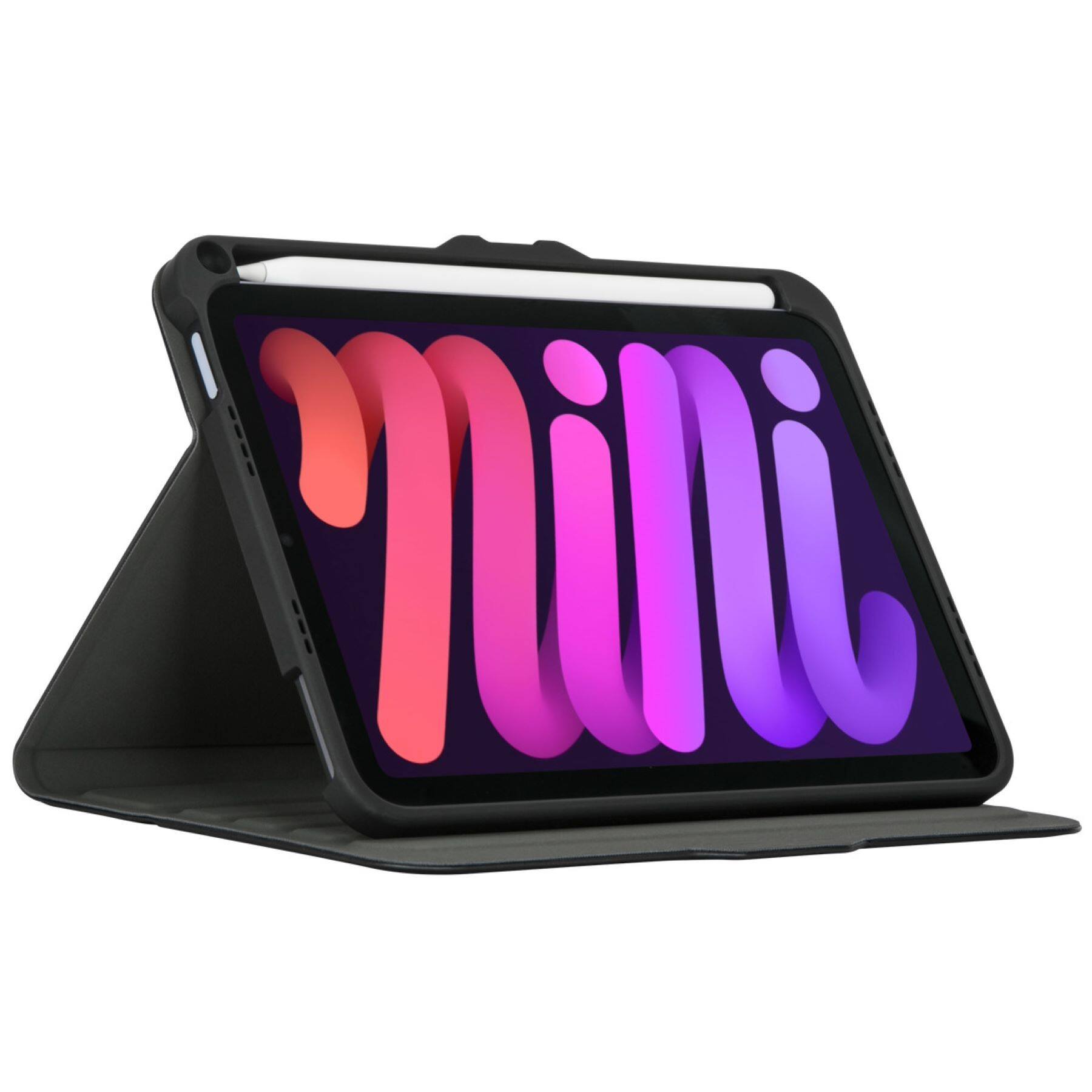 Alt View 20. Targus - VersaVu Slim Antimicrobial Case for Apple iPad mini (A17 Pro) and iPad mini (6th generation 2021) - Black.