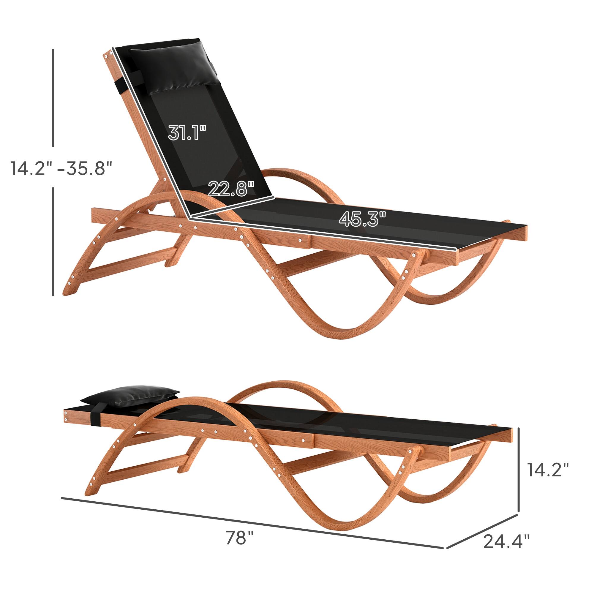 31.1", 14.2" - 35.8", 22.8", 45.3", 14.2", 78", 24.4"