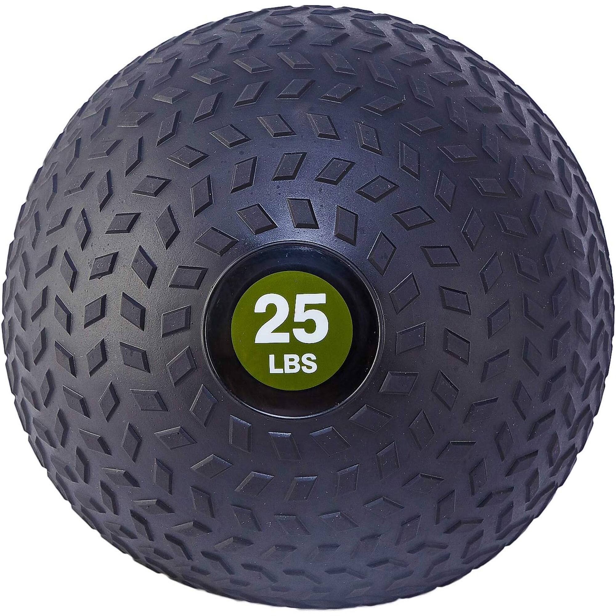 Front. Fitvids - Fitvids 25 Pound Weighted Medicine Ball for Home Gym Training and Fitness, Green - Mustard Green.