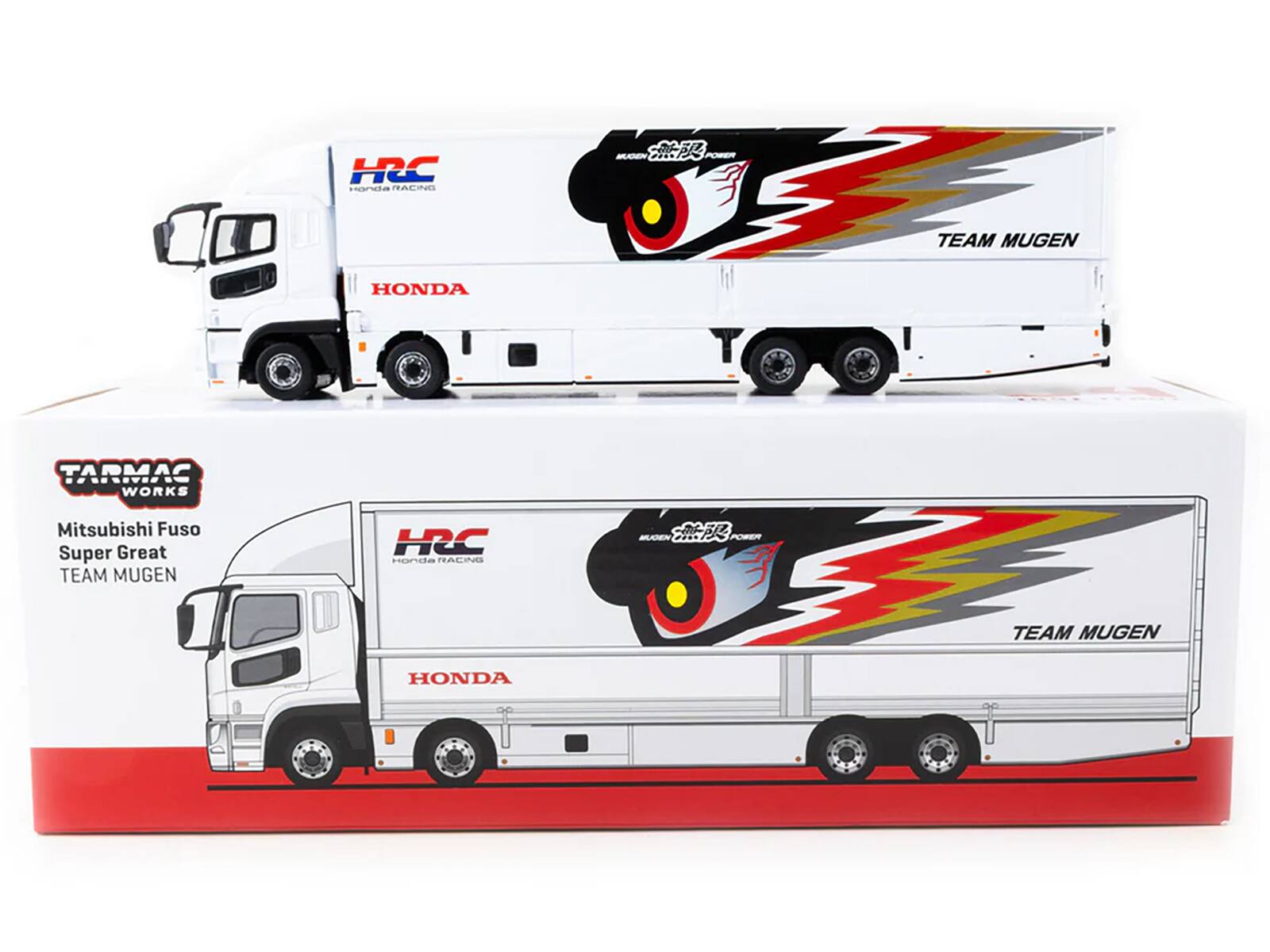 HRC Honda Racing  
TEAM MUGEN  
HONDA  

Mitsubishi Fuso Super Great  
TEAM MUGEN  
HONDA  

TARMAC WORKS