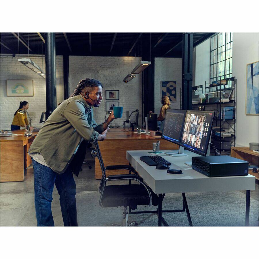 Alt View 1. HP - HP EliteDesk 8 G1i Desktop Computer - Intel Core Ultra 7 265 - vPro Technology - 32 GB - 512 GB SSD - Small Form Factor - Black.