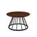 Alt View 24. Walker Edison - Modern Cage-Base Coffee Table - Dark Walnut.