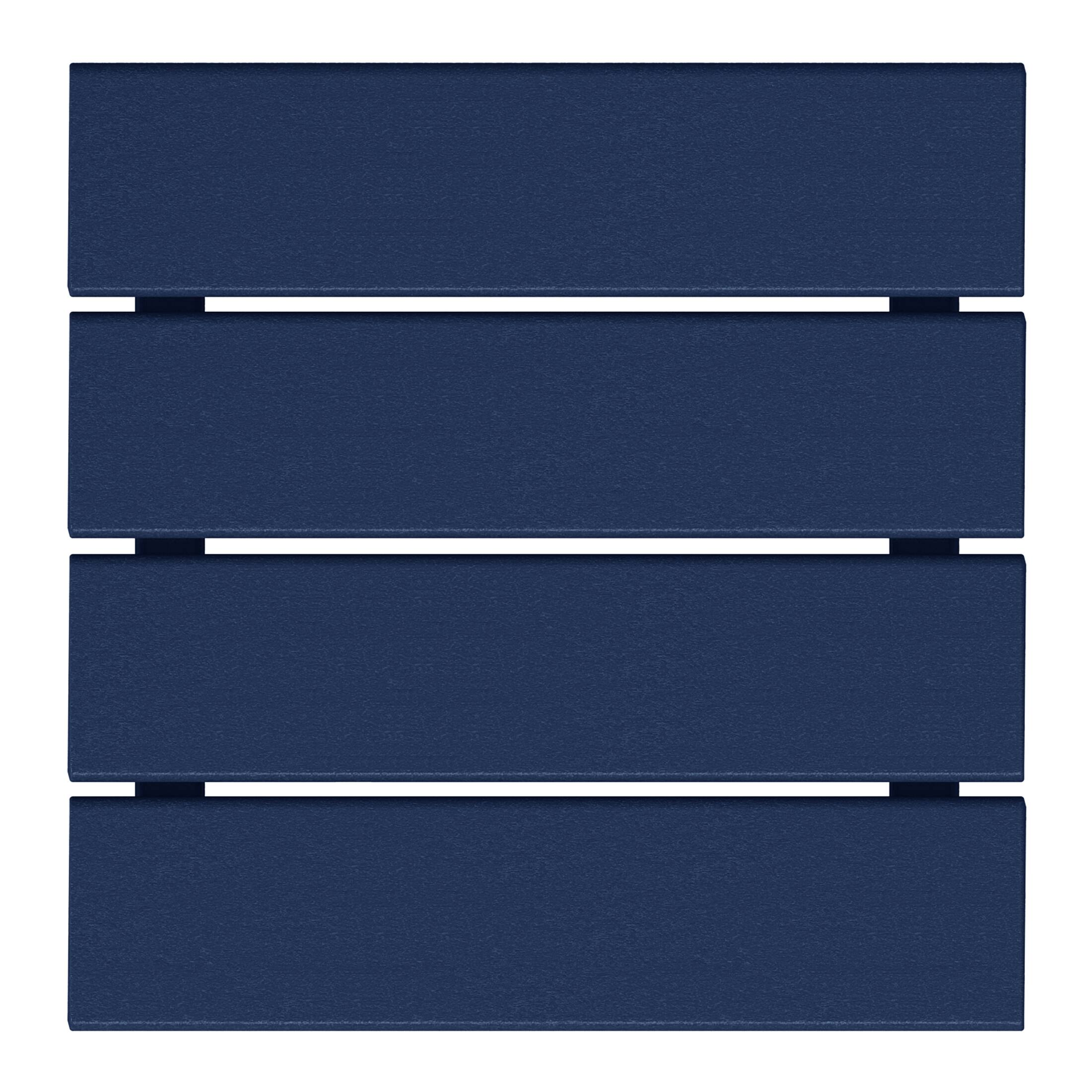 Alt View 2. WestinTrends - WestinTrends Malibu 14" square outdoor Side table for Adirondack chair - Navy Blue.