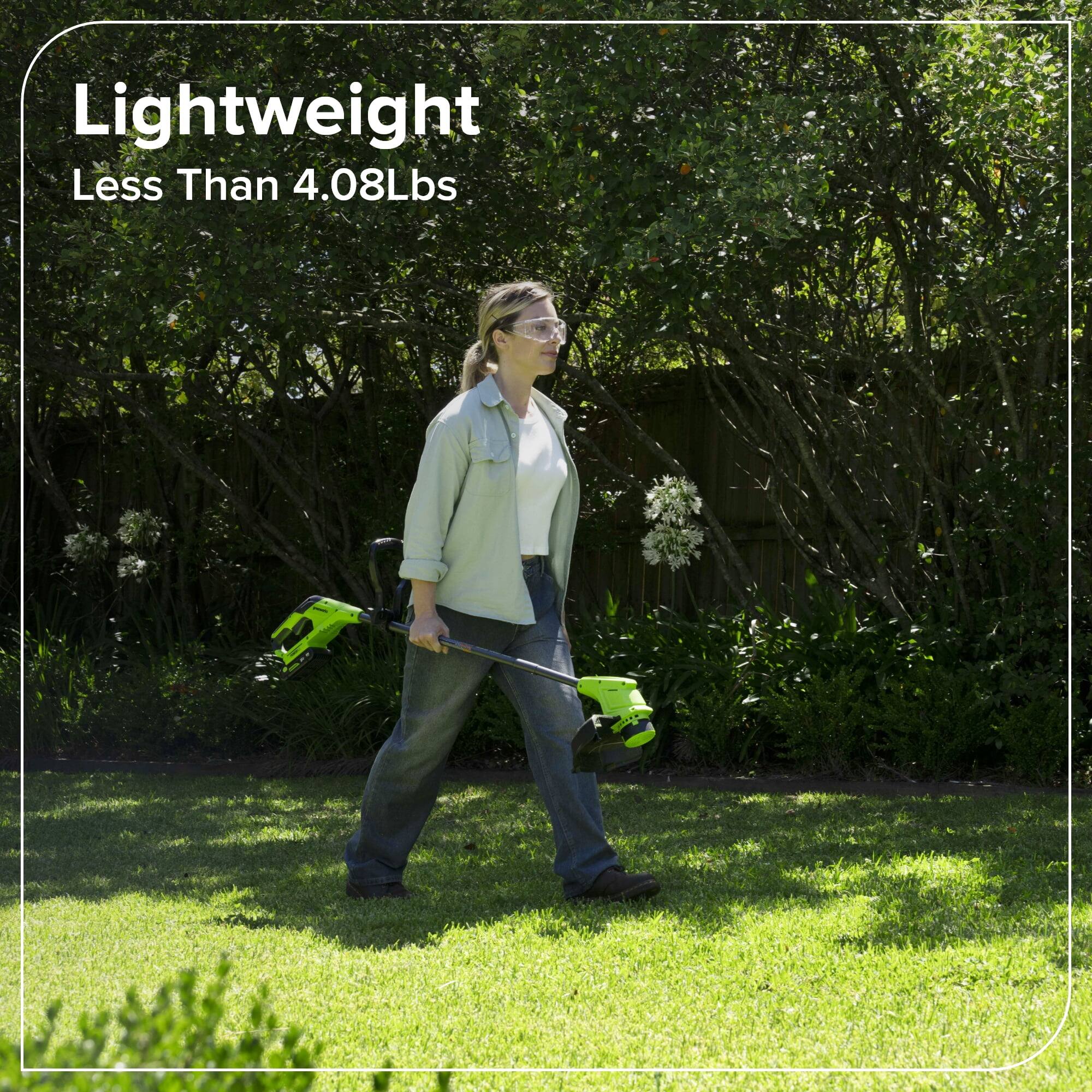 Lightweight  
Less Than 4.08Lbs