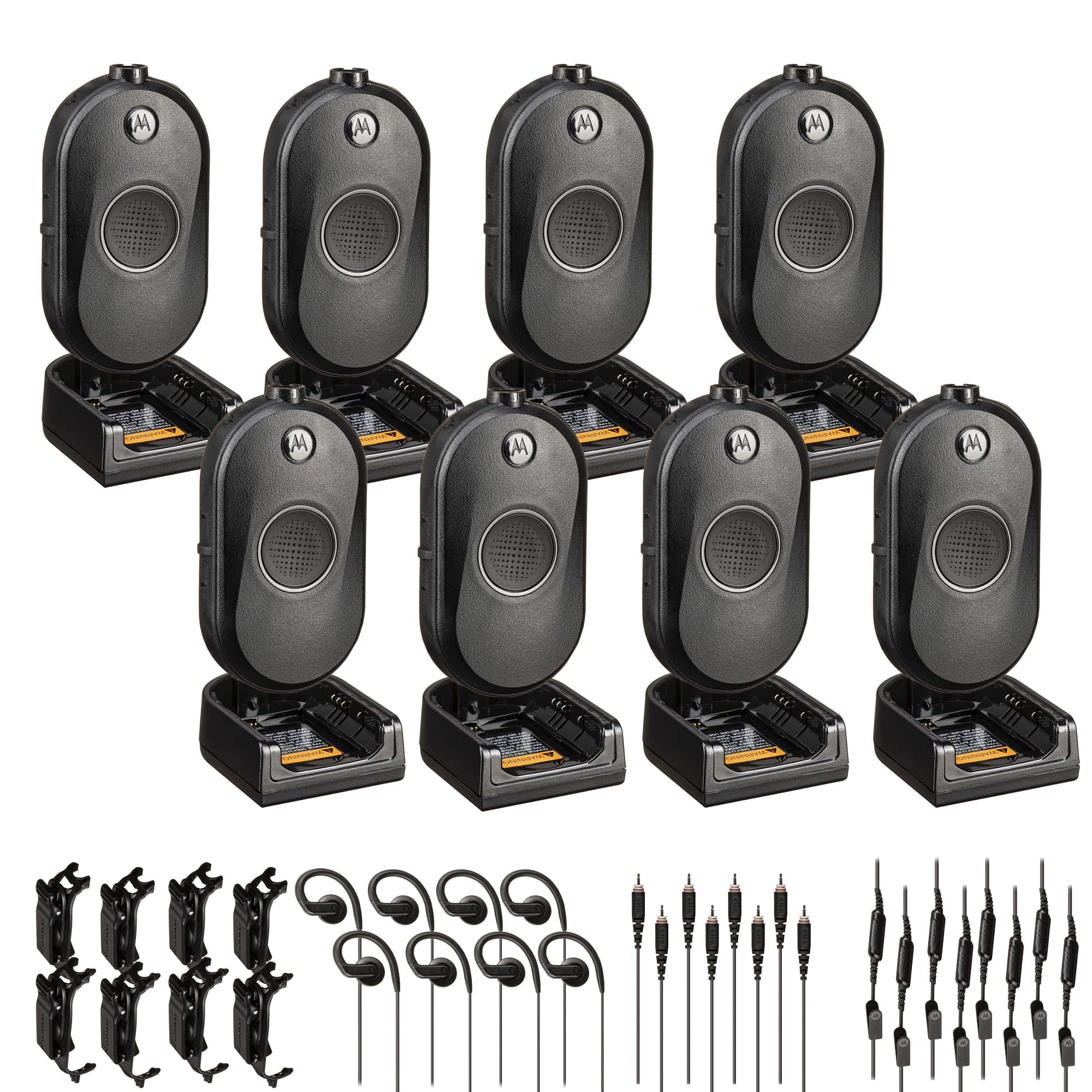Motorola Solutions - Motorola CLP1080e 8-Channel Two-Way UHF Business Radio (CLP1080E) (8-Pack) - Black