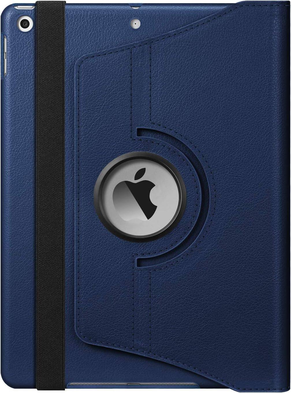 Alt View 5. Fintie - 360° Rotating Case for iPad 9th / 8th / 7th Generation 10.2 Inch | Shockproof Cover with Pencil Holder Auto Wake/Sleep - Navy.
