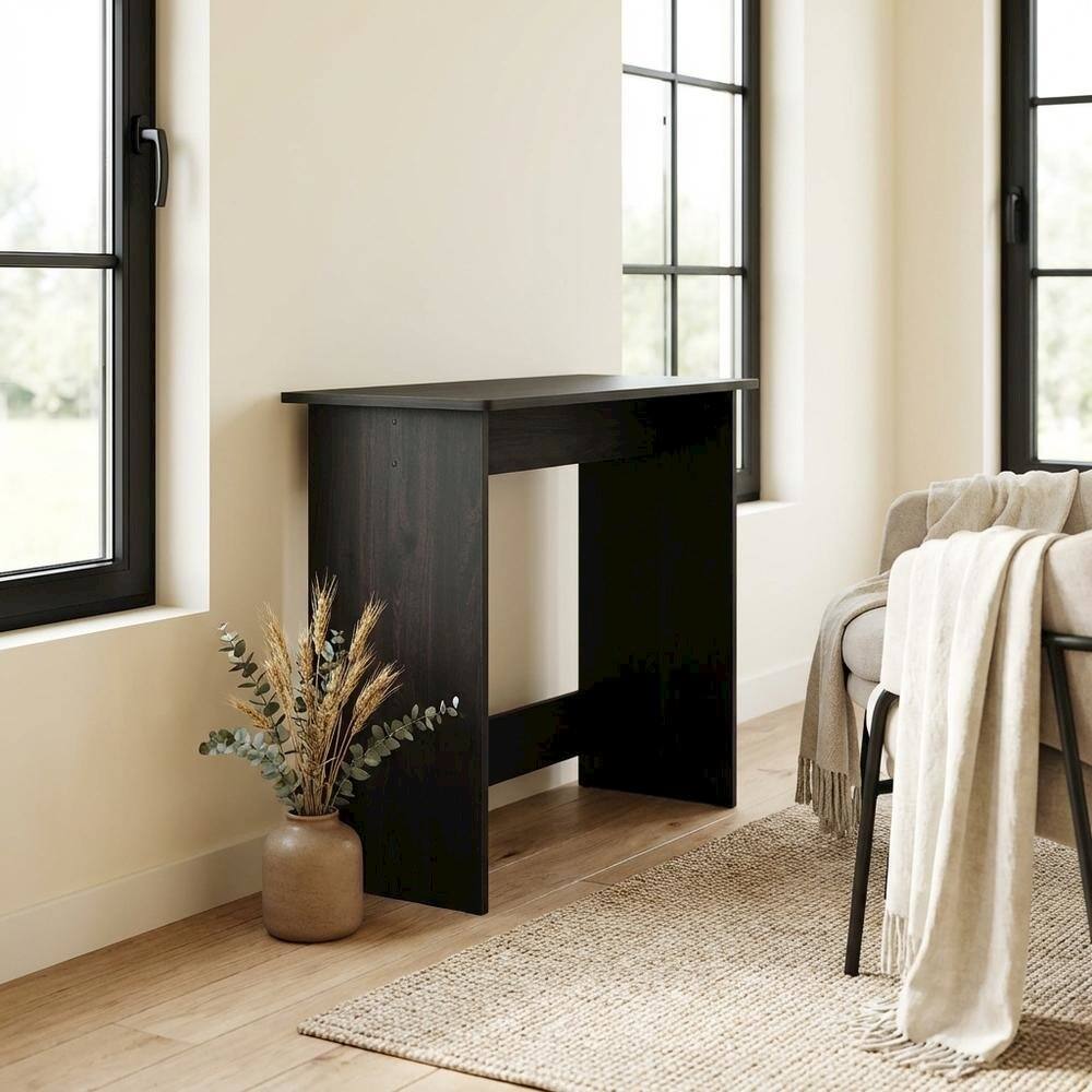 Left. BisonOffice - Black Espresso Computer Desk With Modern Workspace Design - Black.