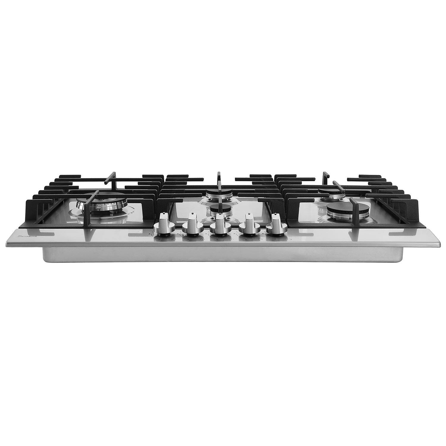 Back. Rangaire - Rangaire 34" Gas Cooktop 5 Burners Stainless Steel RCG341S - Stainless Steel.