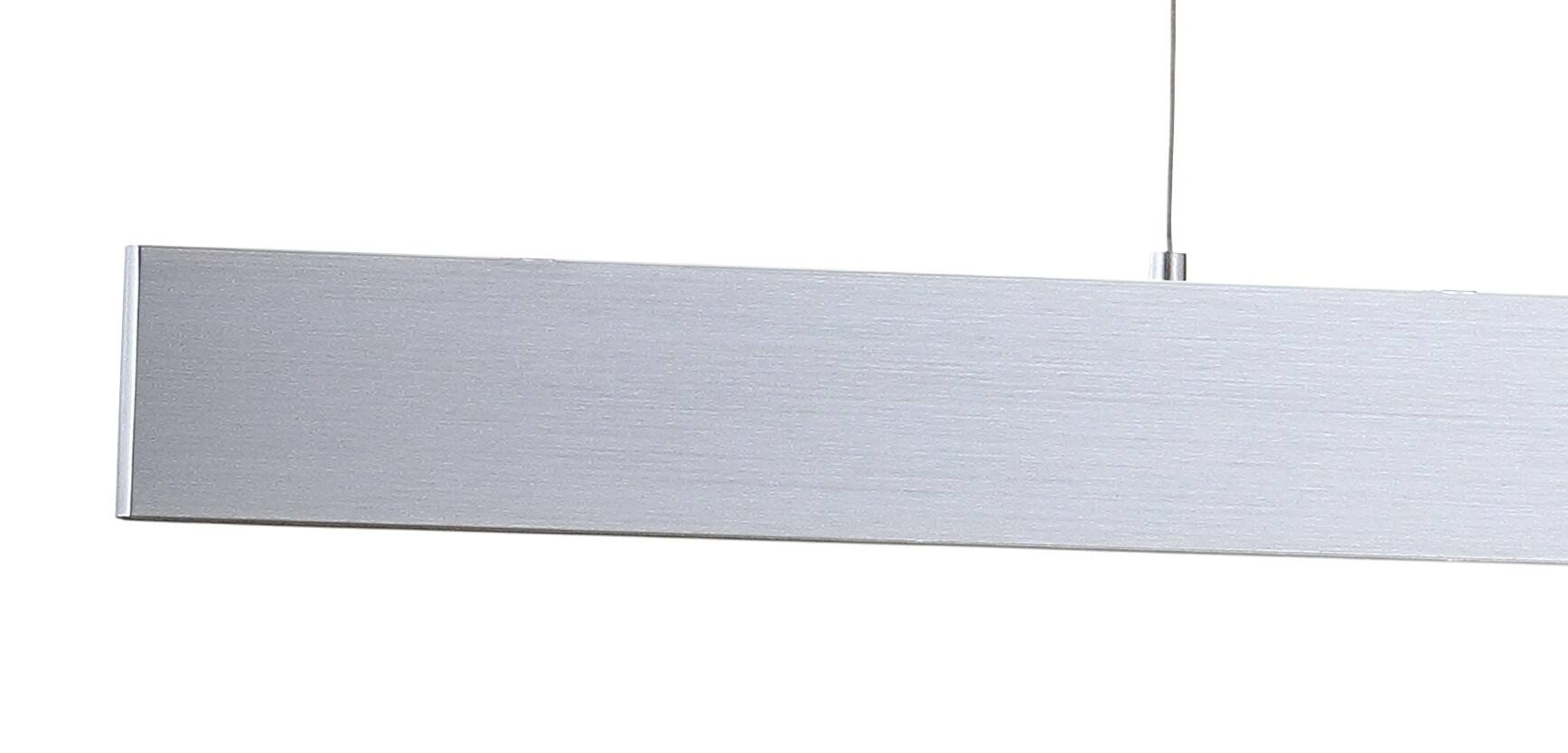 Alt View 4. Jonathan Y - Draper 32" Dimmable Adjustable Integrated LED Metal Linear Pendant, Brushed Aluminum - Brushed Aluminum.