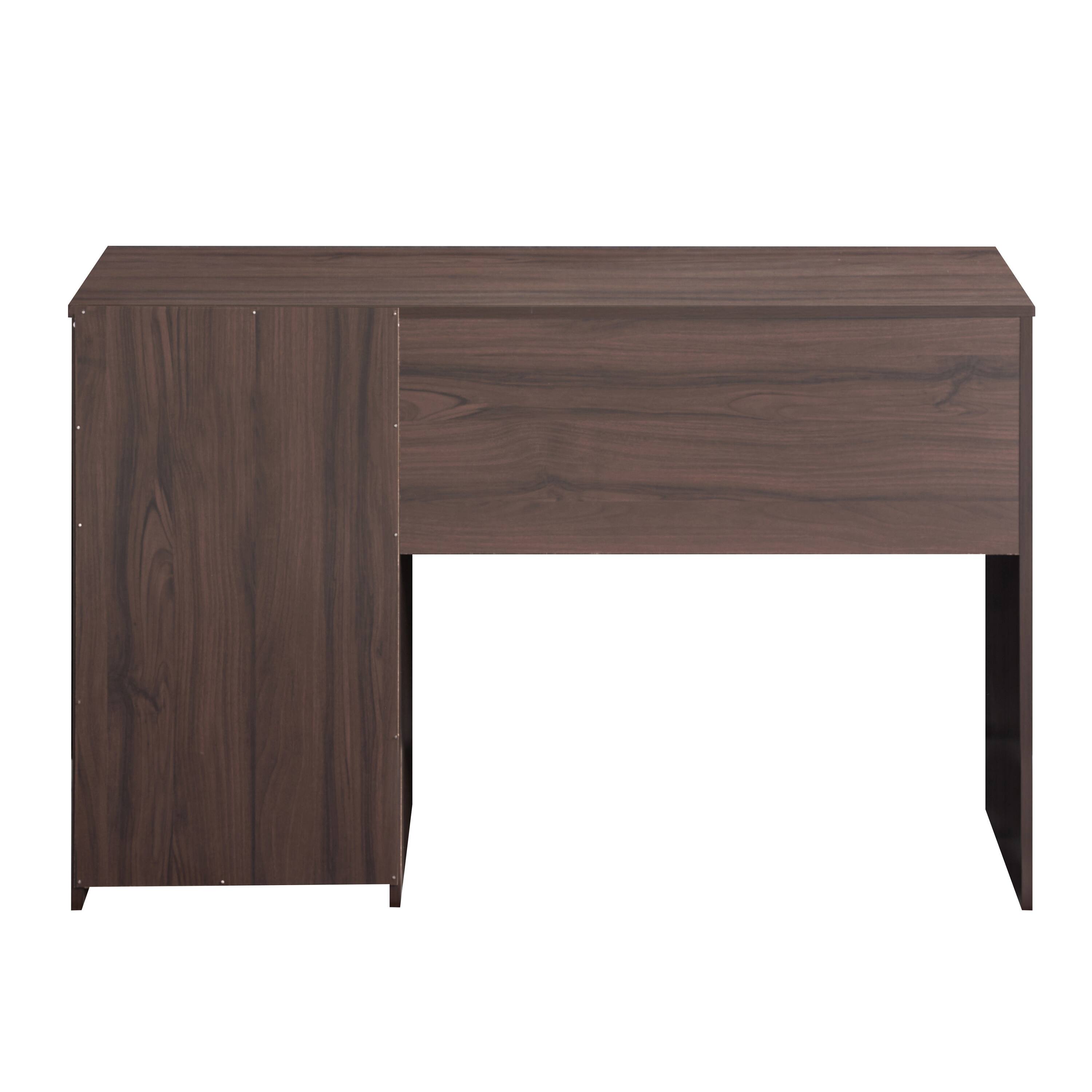 Alt View 4. Spaco - Spaco Home Office Desk with 2 Drawers, Painted Particleboard, Ample Workspace, 44 lbs Tabletop Weight Capacity - Espresso.