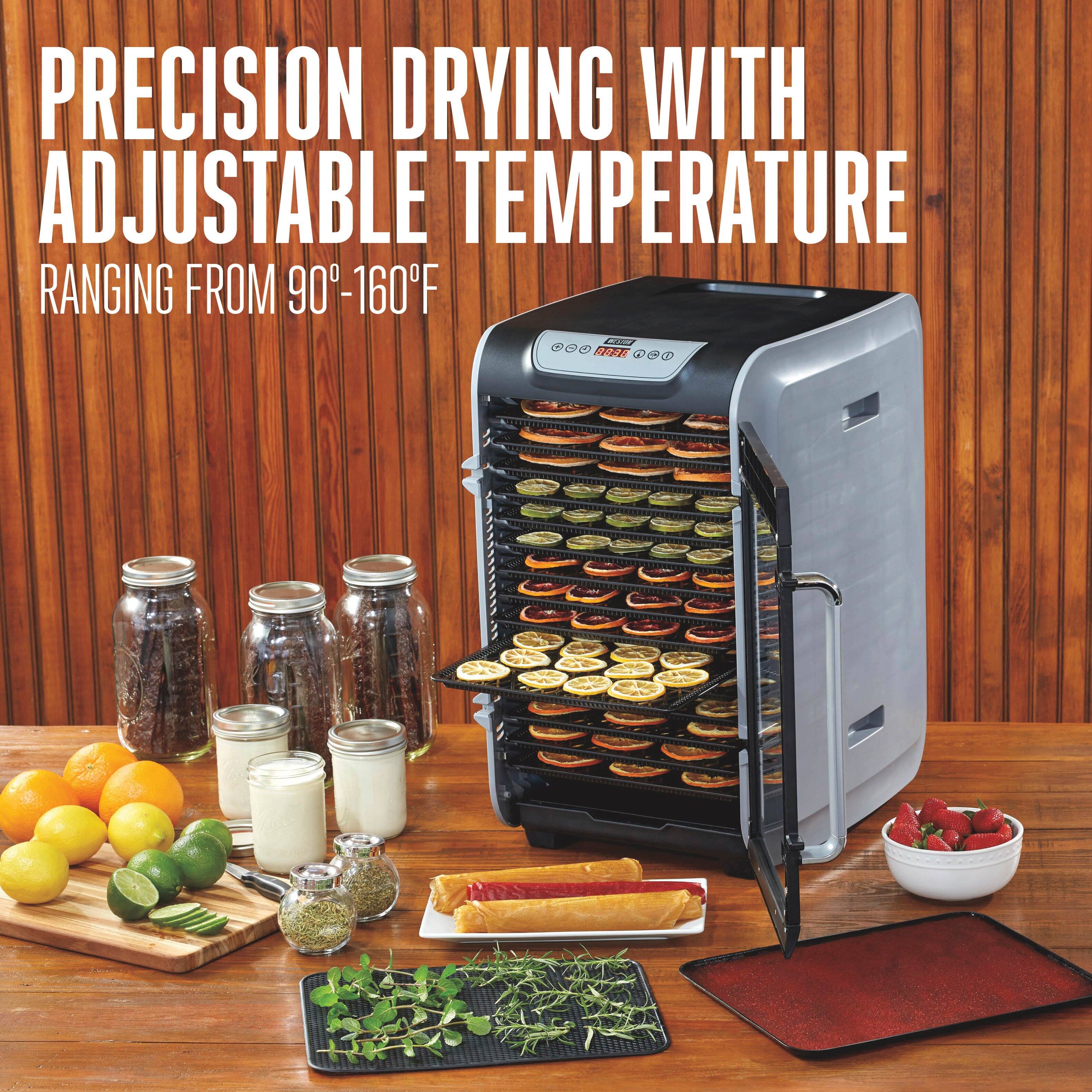 PRECISION DRYING WITH ADJUSTABLE TEMPERATURE RANGING FROM 90-160°F