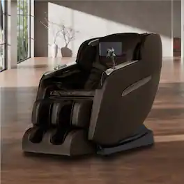 Titan - Regal Zero Gravity Massage Chair with Heated Rollers - Brown