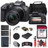 Bundle - Canon - EOS R10 Mirrorless Camera W/ 18-150mm Lens + 64GB Card + Bag + More
