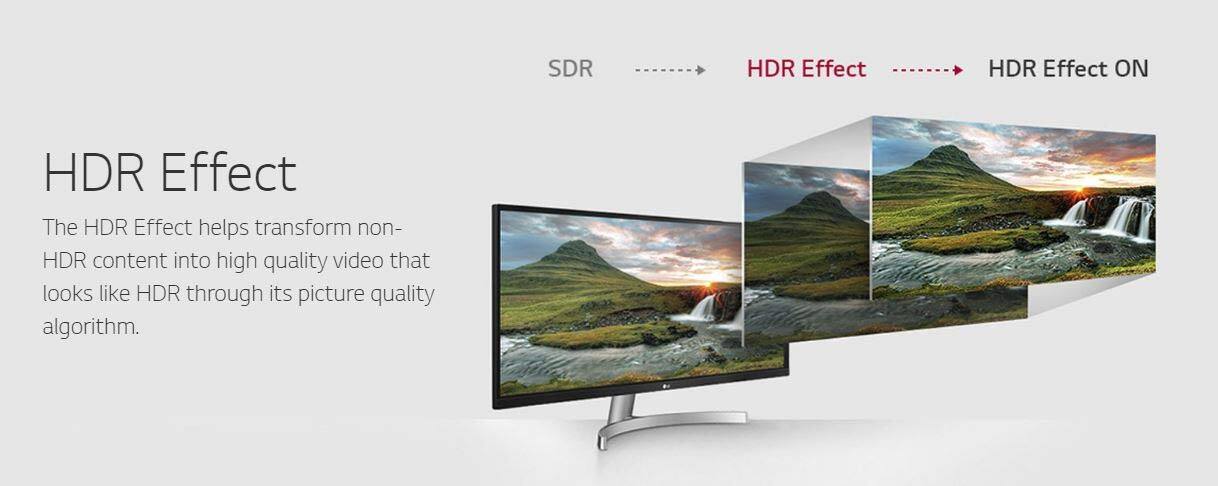 HDR Effect

The HDR Effect helps transform non-HDR content into high quality video that looks like HDR through its picture quality algorithm.

SDR → HDR Effect → HDR Effect ON
