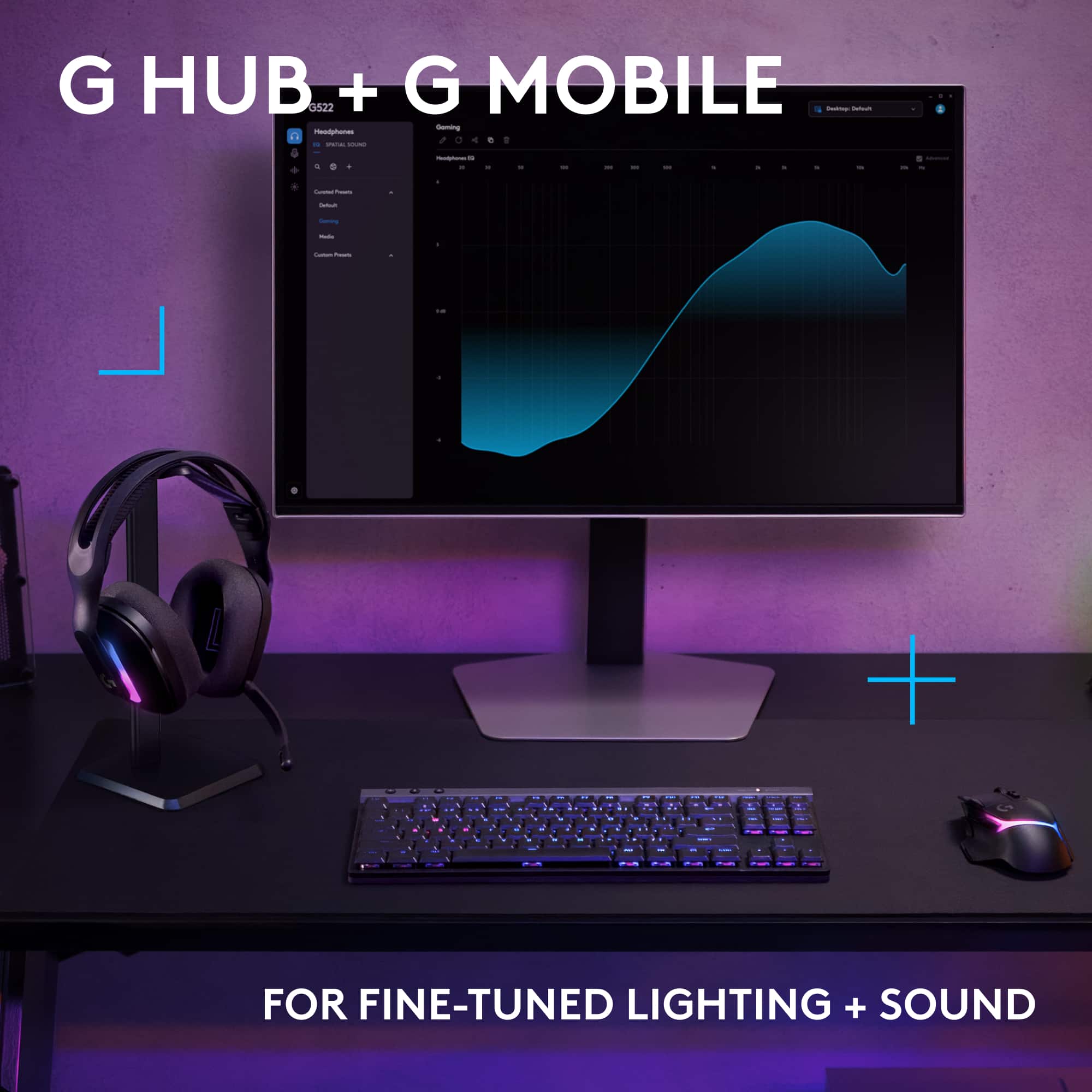 G HUB G522 + G MOBILE - For Fine-Tuned Lighting + Sound