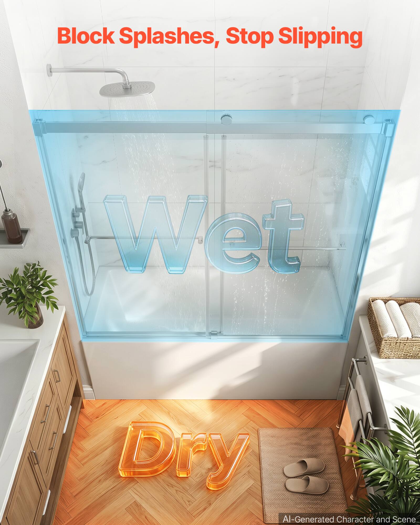 Block Splashes, Stop Slipping

Wet

Dry

AI-Generated Character and Scene