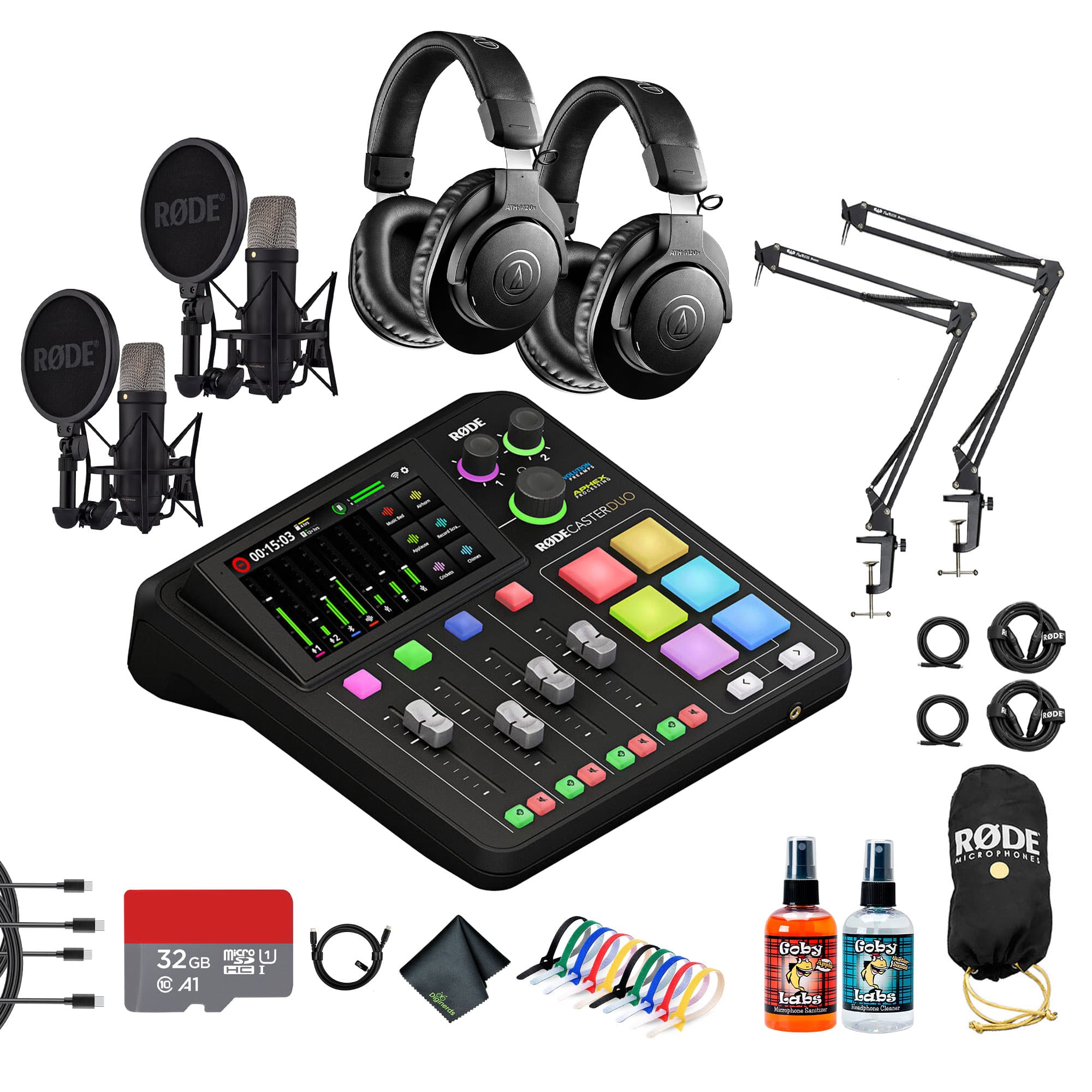 RODE - RODECaster Duo Integrated Audio Production Studio | Dual USB Interface & Bluetooth + More