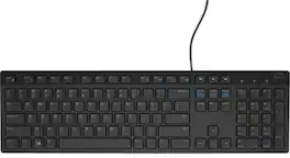 Dell - KB216-BK-US Multimedia Keyboard - Wired - USB - Black