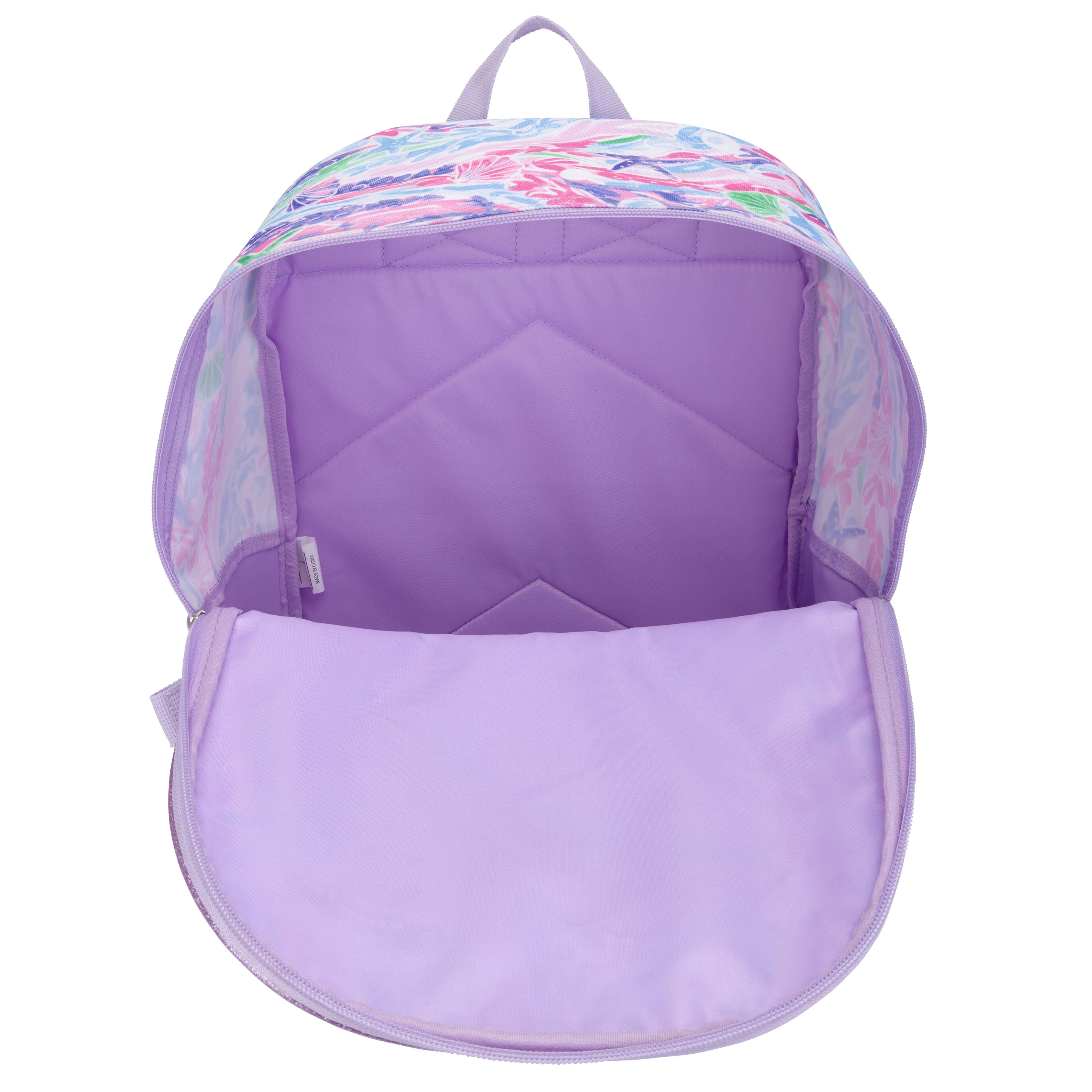 Alt View 3. Nautica - Nautica 16" Back to Basics Kids 3-Piece Backpack Set with Cushioned Back and Shoulder Straps | Pastel Shell - Pastel Shell.