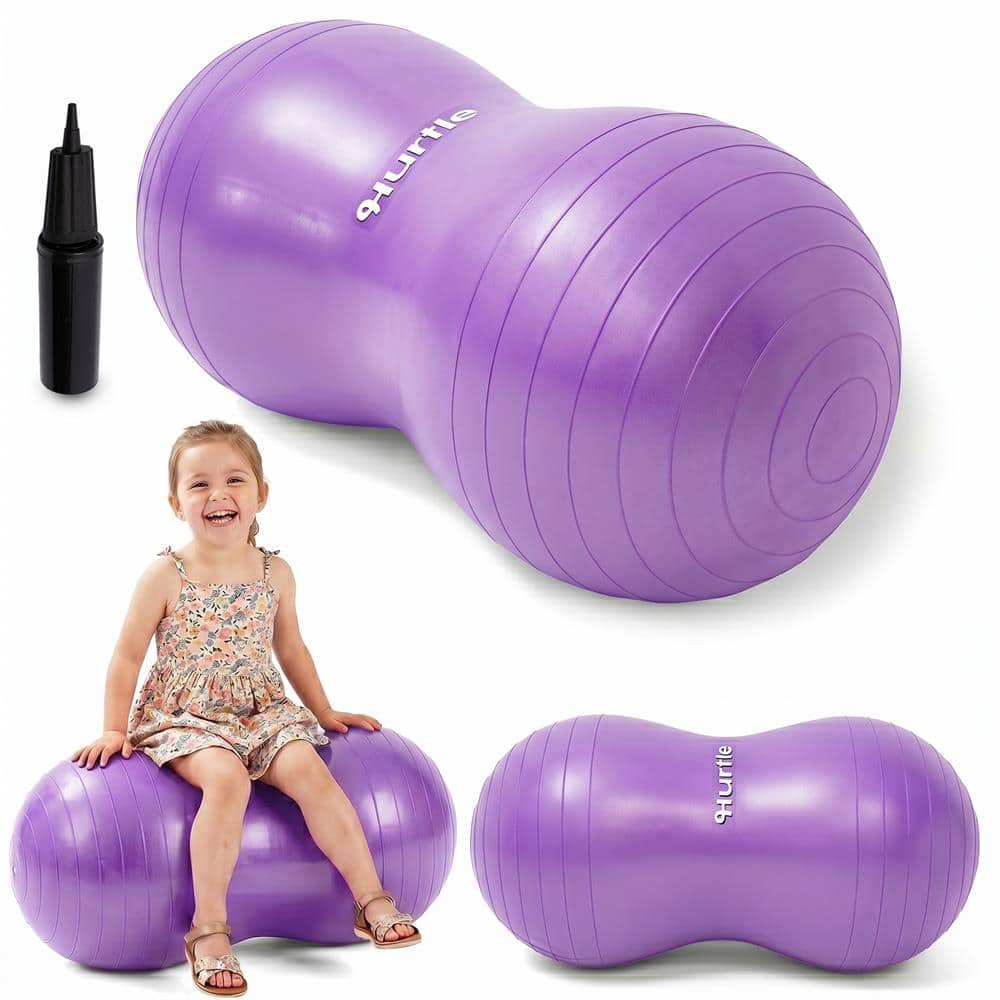 Hurtle - Peanut-Shaped Exercise Ball Active Seat for Yoga, Balance Training & Flexible Sitting, All Ages - Purple price history on PriceWatchPro
