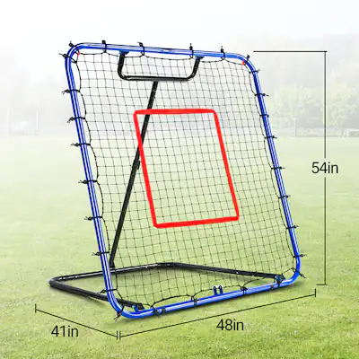 VEVOR Filet de rebond pour baseball et softball, Filet de rebond PitchBack de 4 x 5,5 pi, Filet de rebond pour entraînement de lancer avec cible de lancer, Filet de rebond pour VEVOR Filet de rebond pour baseball et softball, Filet de rebond PitchBack de 4 x 5,5 pi, Filet de rebond pour entraînement de lancer avec cible de lancer, Filet de rebond pour