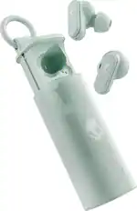 Front. Skullcandy - Dime Evo True Wireless Bluetooth In-Ear Earbuds - Preppy Sage.