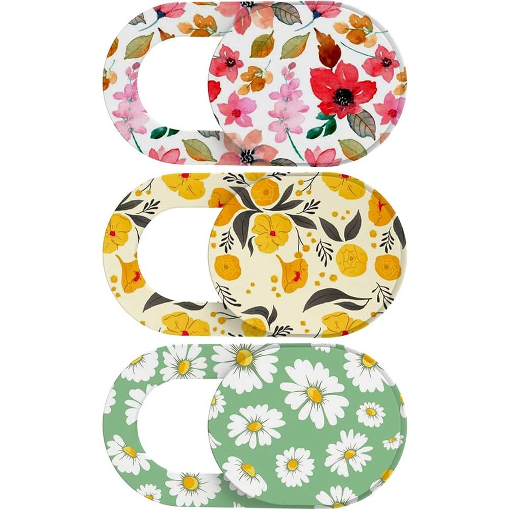 RTMB - Ultra-Thin Webcam Cover Slide for Laptops & Phones – Cute Flowers