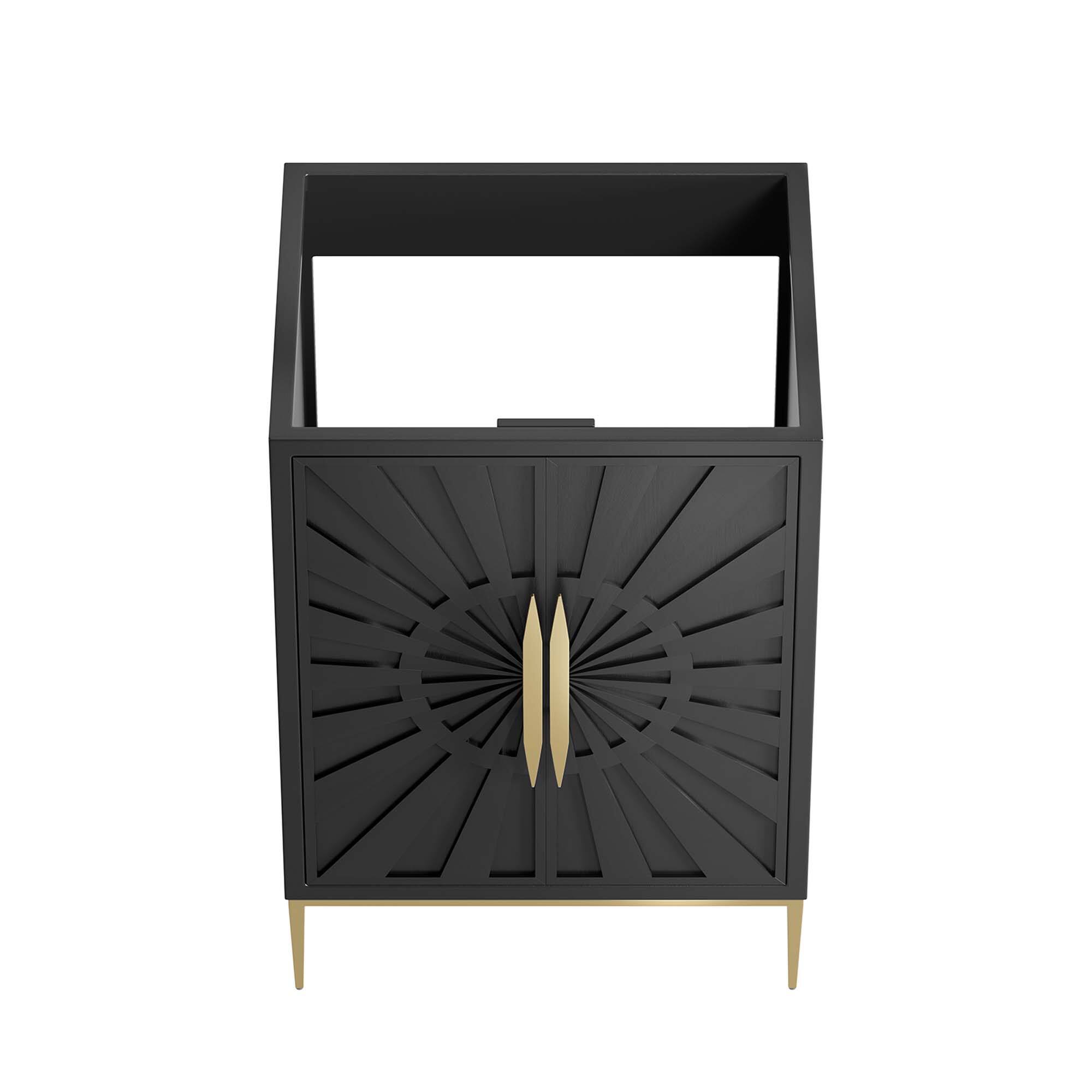 Alt View 4. Modway - Awaken Bathroom Cabinet Basin Not Included by Modway - Black.