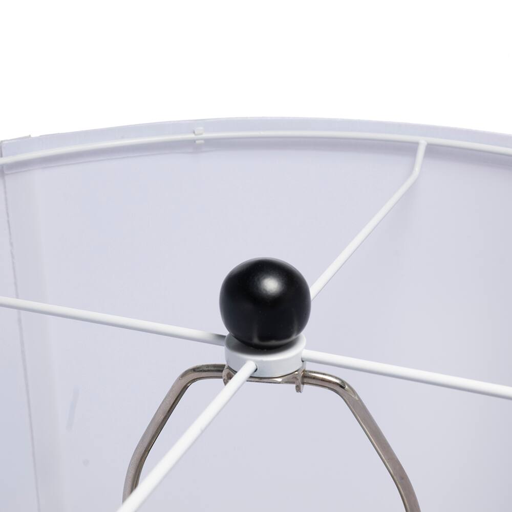 Alt View 4. Dexmalle - Dexmalle-Table Lamp with Round Four Tiered Body-Black and White.