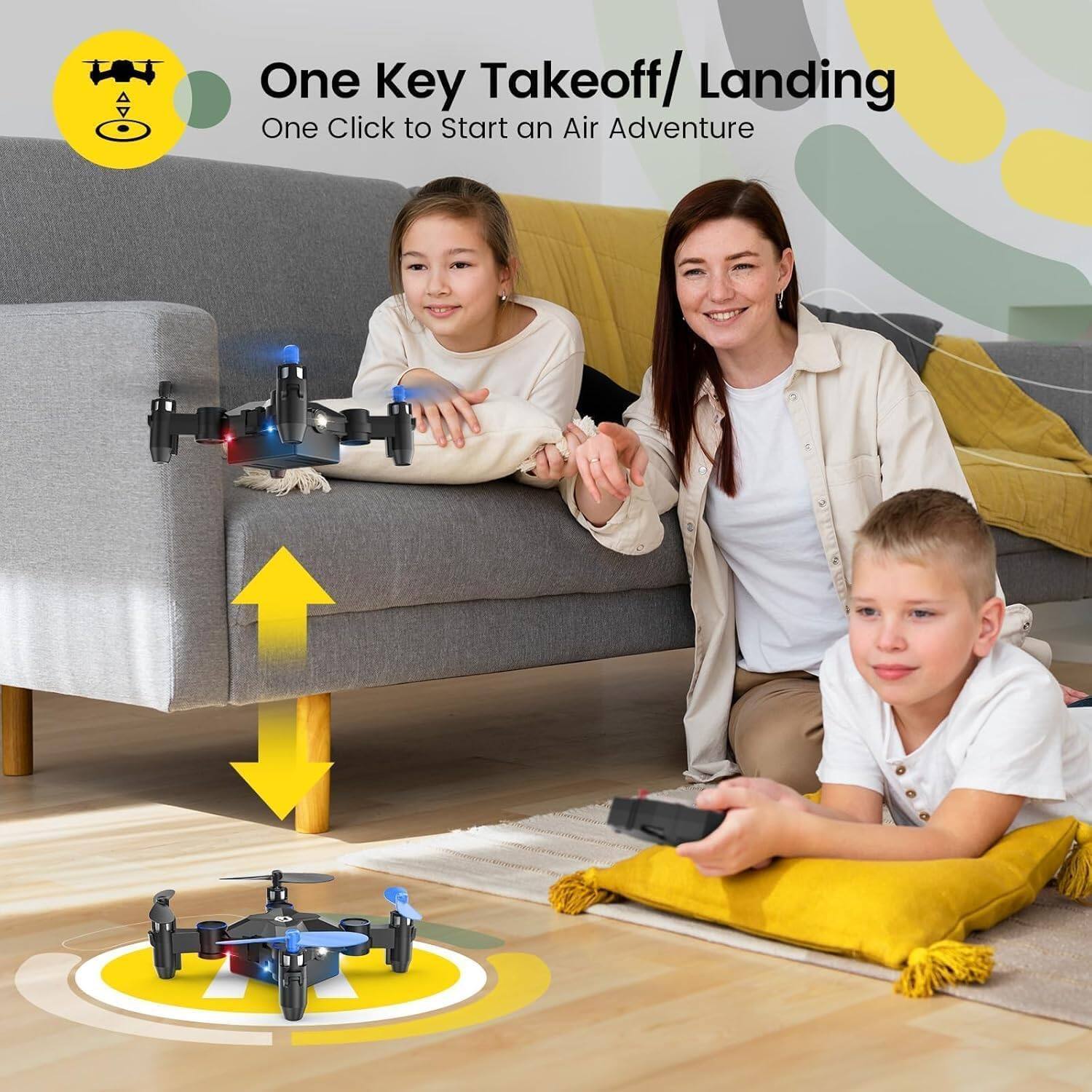 One Key Takeoff/ Landing  
One Click to Start an Air Adventure