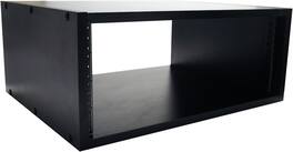 Gator - 4U Wooden Studio Rack Cabinet with 15.5-Inch Depth and Cold-Rolled Steel Rails