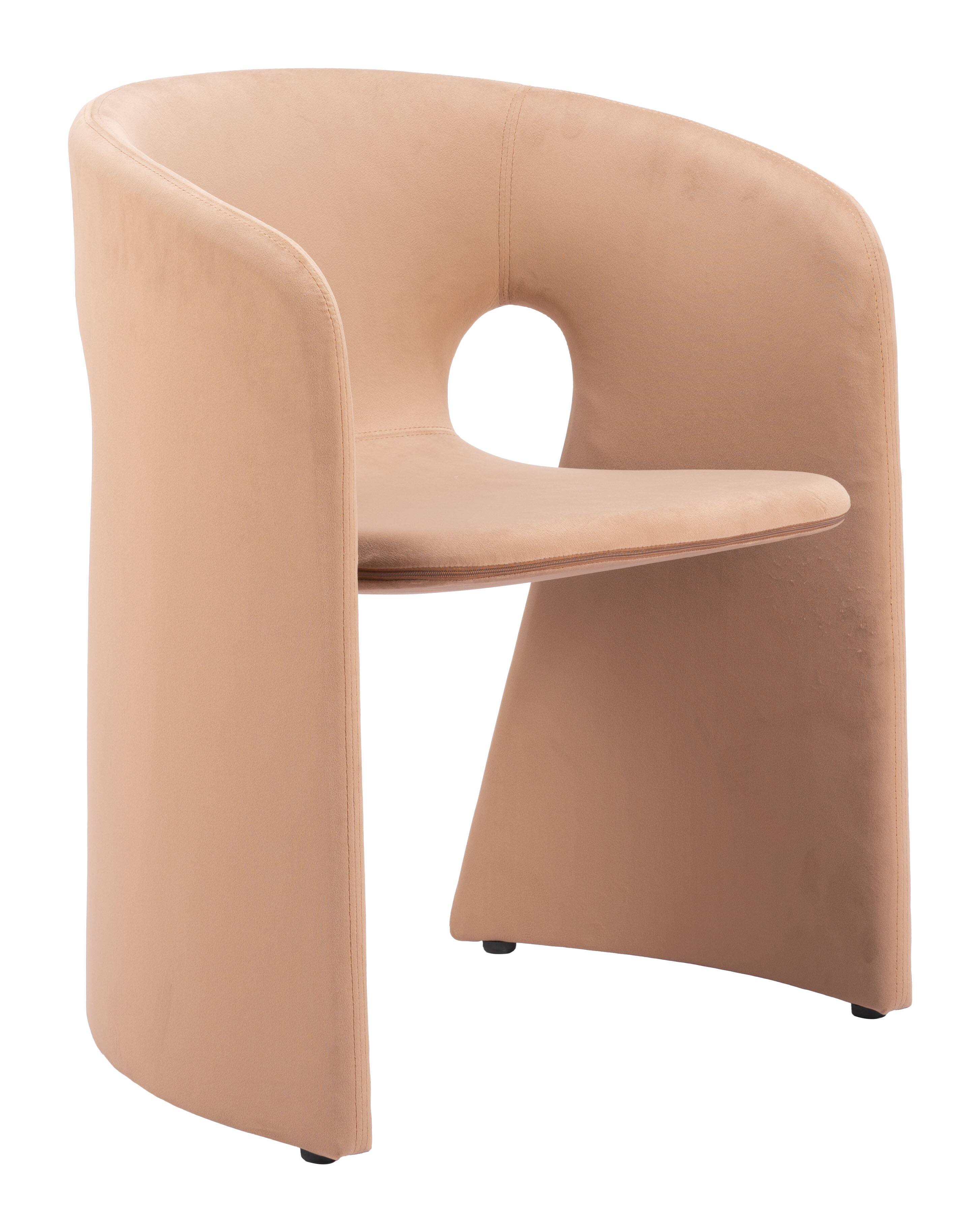 Front. Hivvago - Rosyth Dining Chair Tan - Tan.