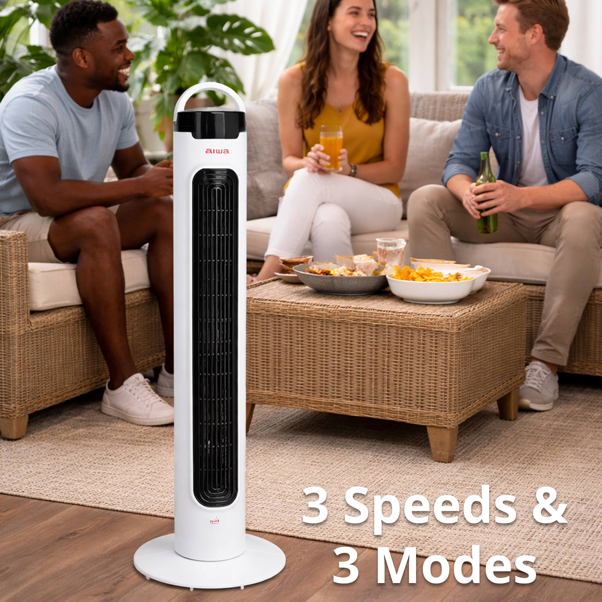 AIwa has 3 Speeds & 3 Modes