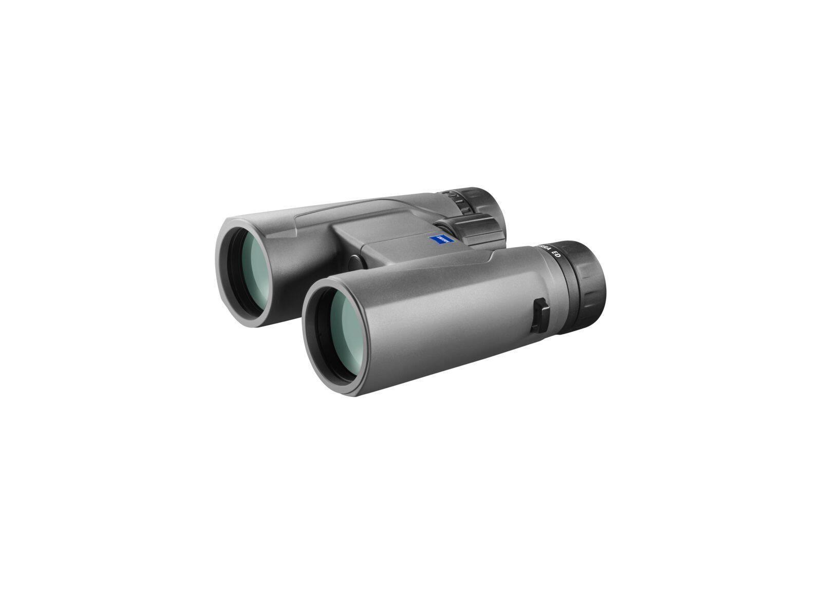 Angle. ZEISS - ZEISS 8x42 Terra ED Binoculars (Gray) - Compact and Lightweight Design with Cleaning Kit.