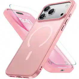 Kitcheniva - Frosted Shockproof Phone Cover For iPhone 17 Pro Max - Pink