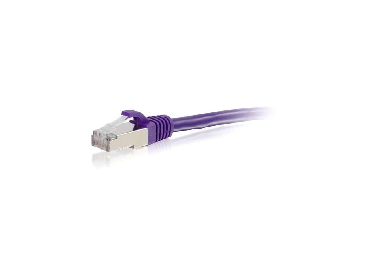 Cables to Go - C2G 00903 Cat6 Cable - Snagless Shielded Ethernet Network Patch Cable, Purple (7 Feet, 2.13 Meters)