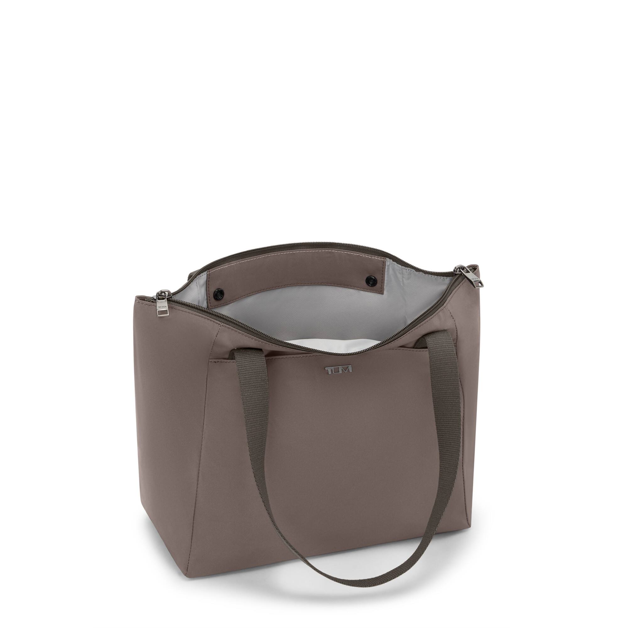 Angle. TUMI - Voyageur Just In Case Small Tote Bag - Mink.