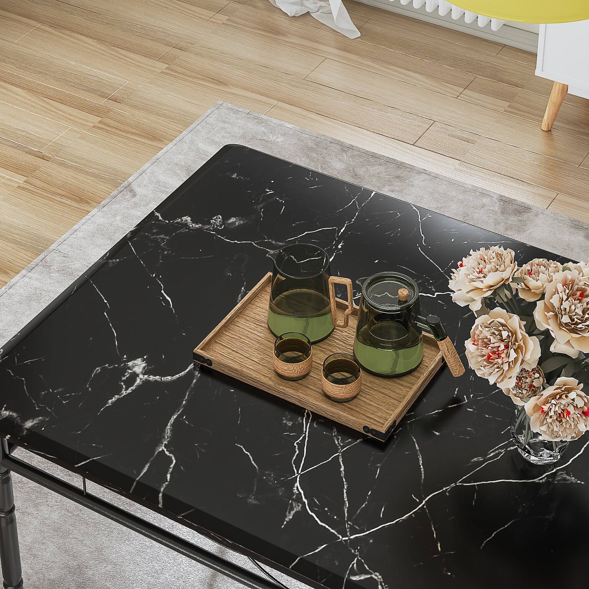 Left. Vecelo - Modern 5 Piece Kitchen Table Set with 4 Ergonomic Chairs, Space-Saving Dining Set for Small Apartments or Condos - Black Set of 3.