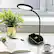 Angle. OttLite - Good Housekeeping Circular LED Desk Lamp w/Wireless Charging - Black - Black.